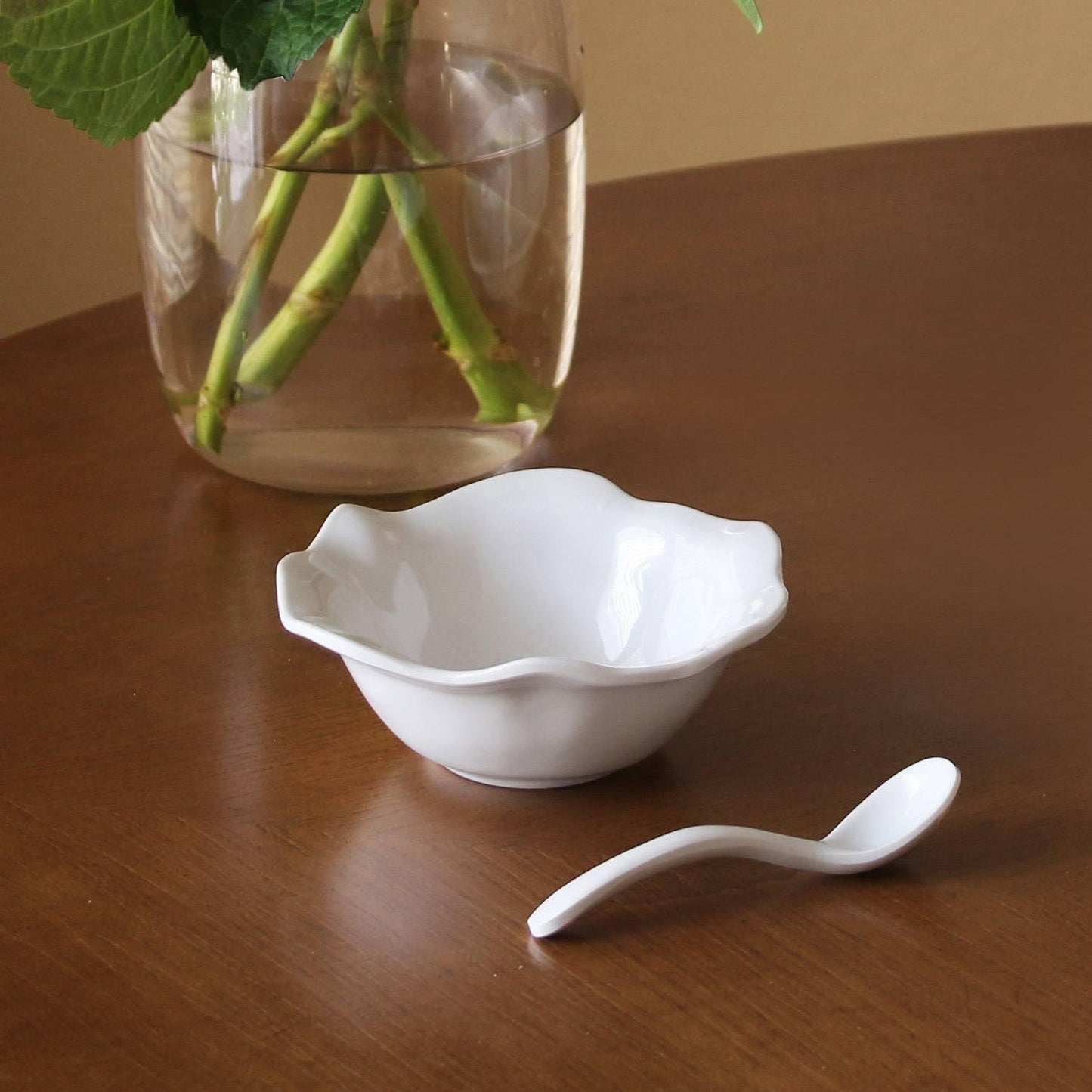 Havana Mini Bowl with Spoon (White)