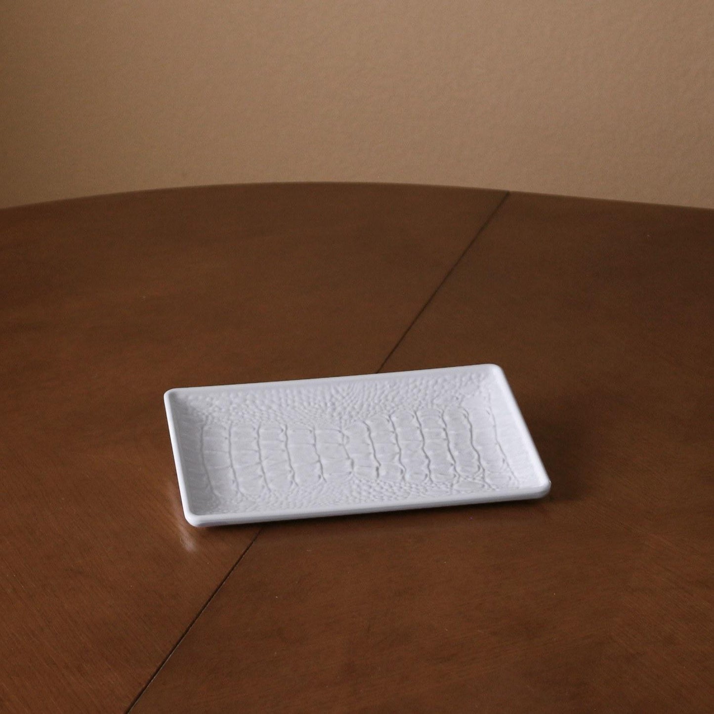 Croc Small Rectangular Tray (White)