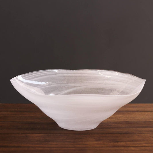 Alabaster Wave Extra Large Bowl (White)