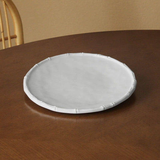 Bamboo 11" Dinner Plate Set of 4 (White)