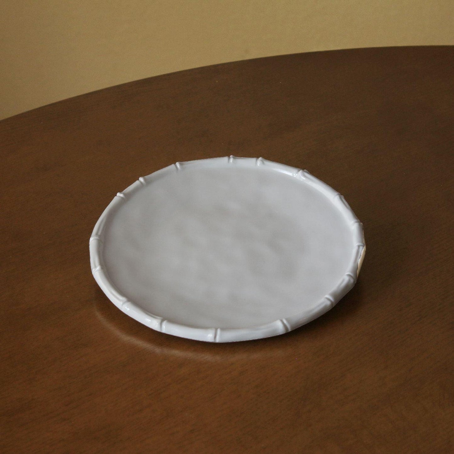 Bamboo 9" Salad Plate Set of 4 (White)