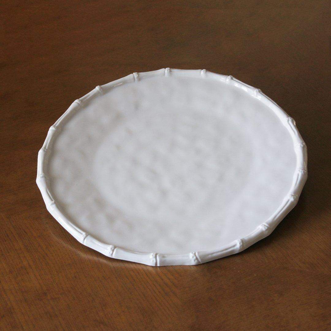 Bamboo Round Platter (White)