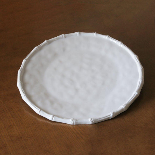 Bamboo Round Platter (White)