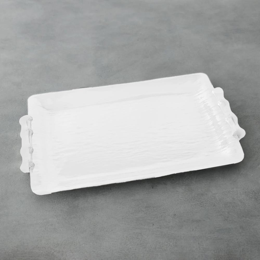 Bamboo Medium Rectangular Tray (White)