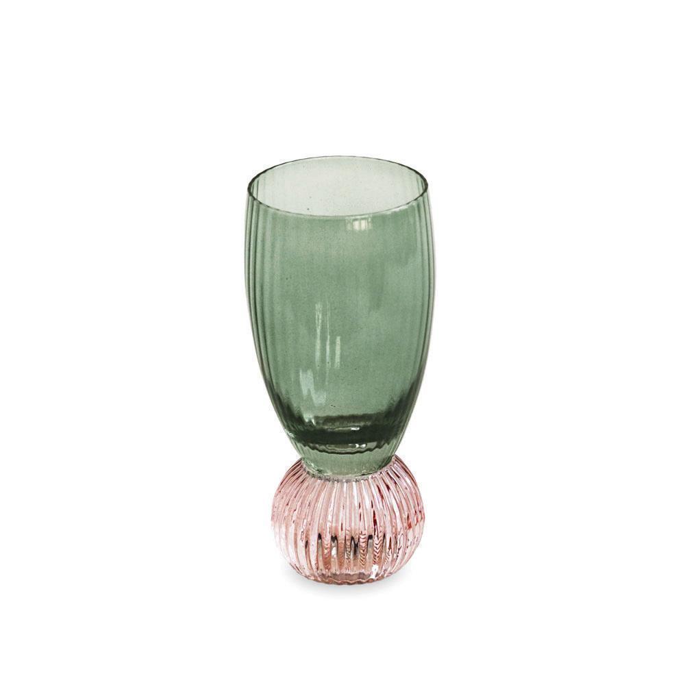 GLASS Venice Shot Glass Set of 4 (Green and Lavender)