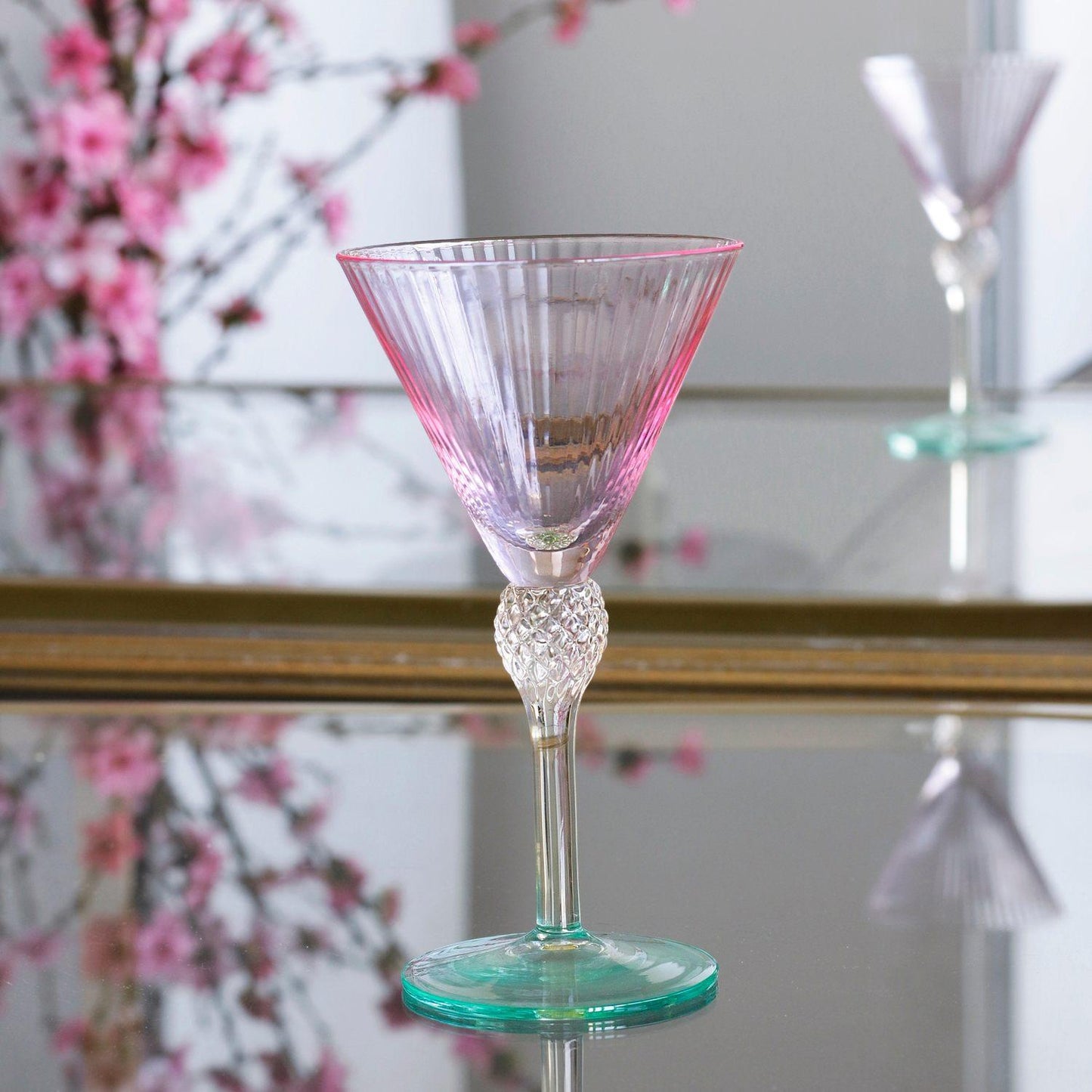 GLASS Aquarelle Martini Set of 4 (Multi)