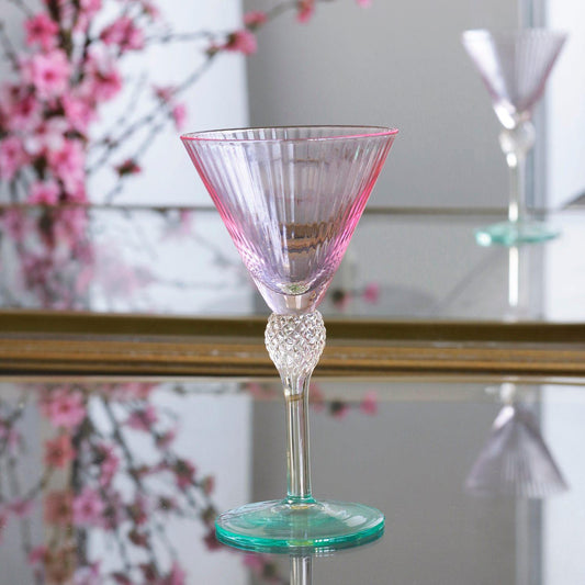 GLASS Aquarelle Martini Set of 4 (Multi)