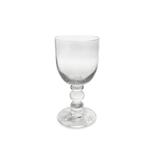 GLASS French Swirl Wine Set of 4 (Clear)
