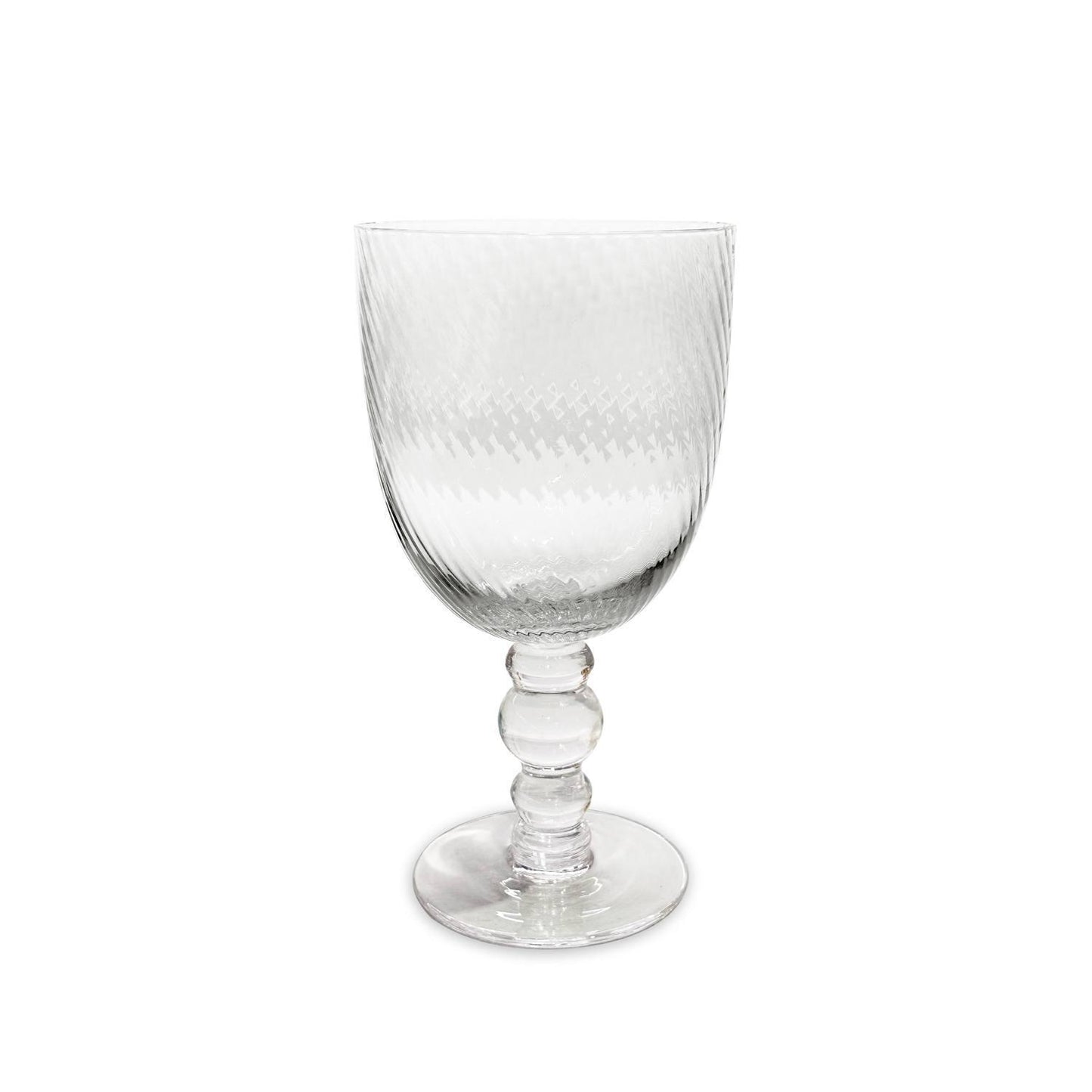 GLASS French Swirl All Purpose Set of 4 (Clear)