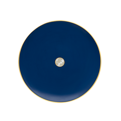 Set of 4 Blue Dessert Plates