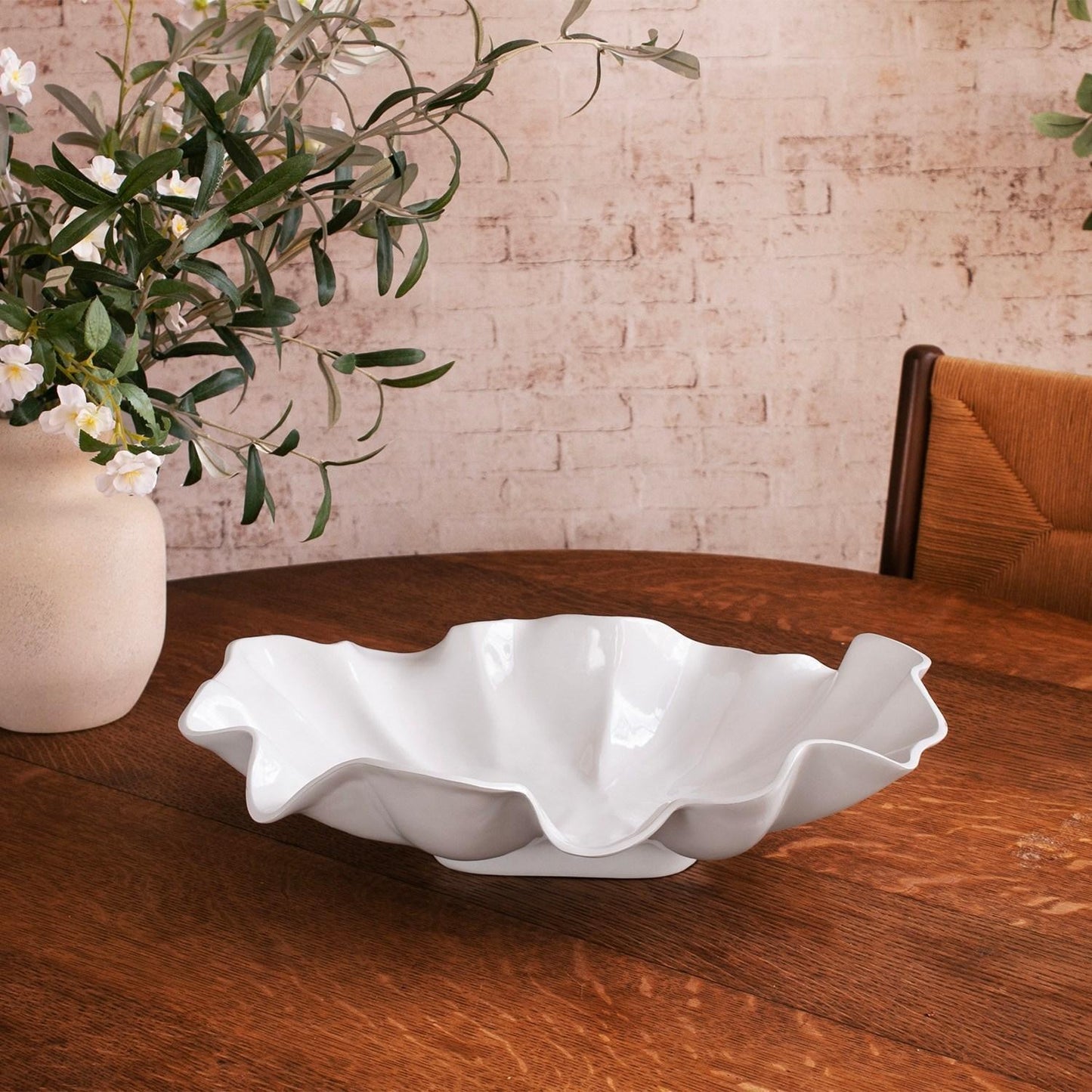 Havana Aries Large Bowl White