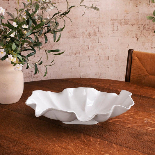 Havana Aries Large Bowl White