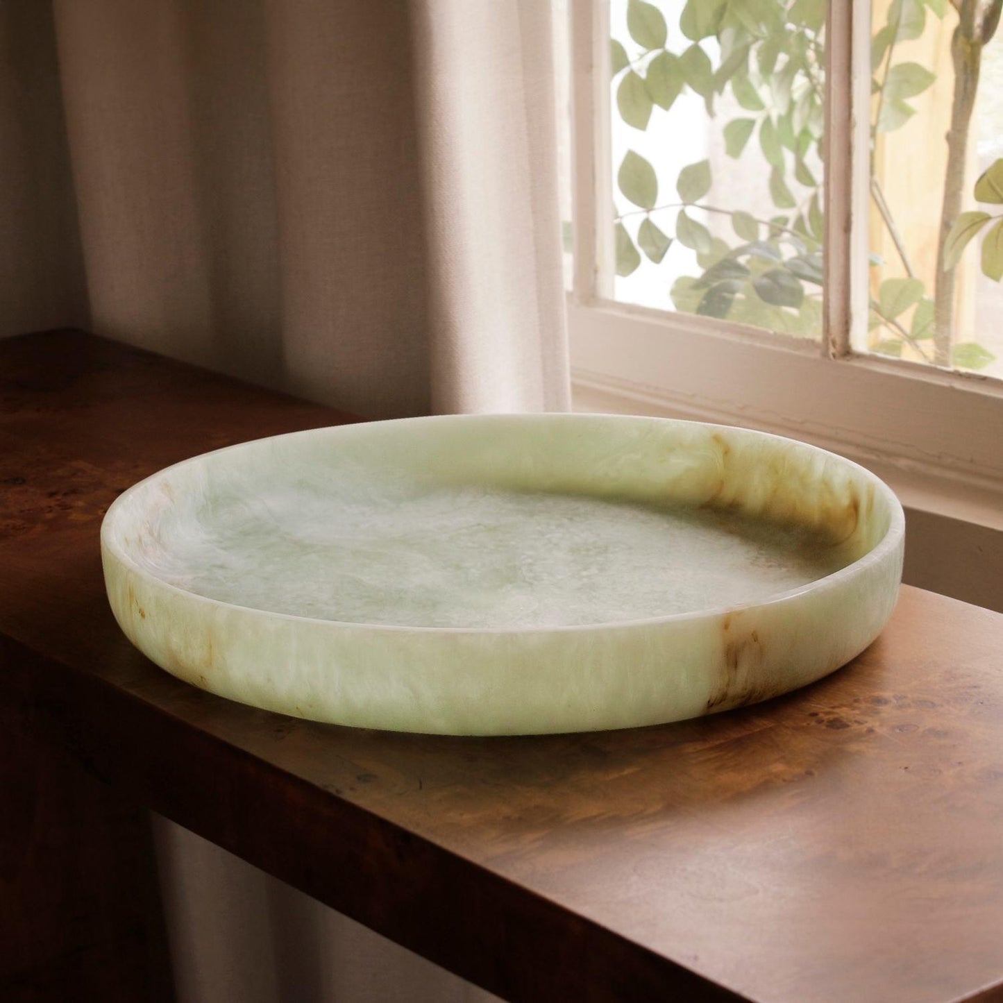 Giada Round Tray (Jade Swirl)