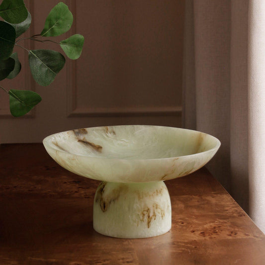 Giada Medium Pedestal (Jade Swirl)