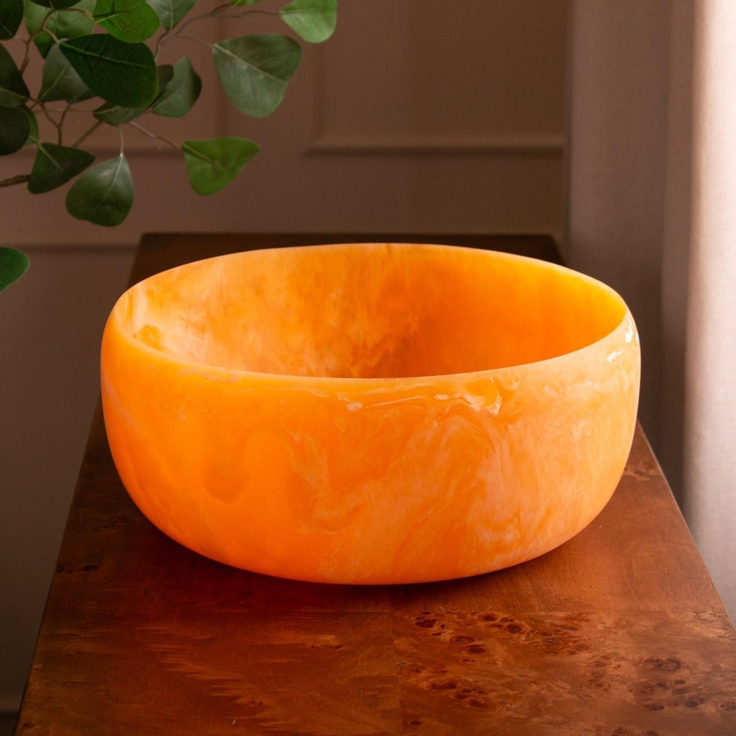 Sorbet Large Round Bowl ( Tangerine)