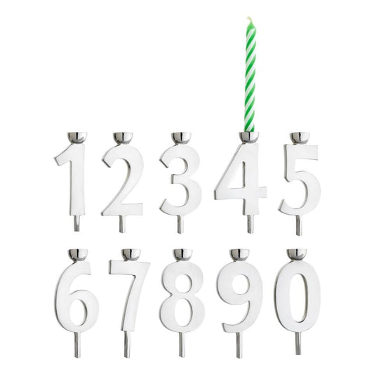 Numeric Candle Holder Set