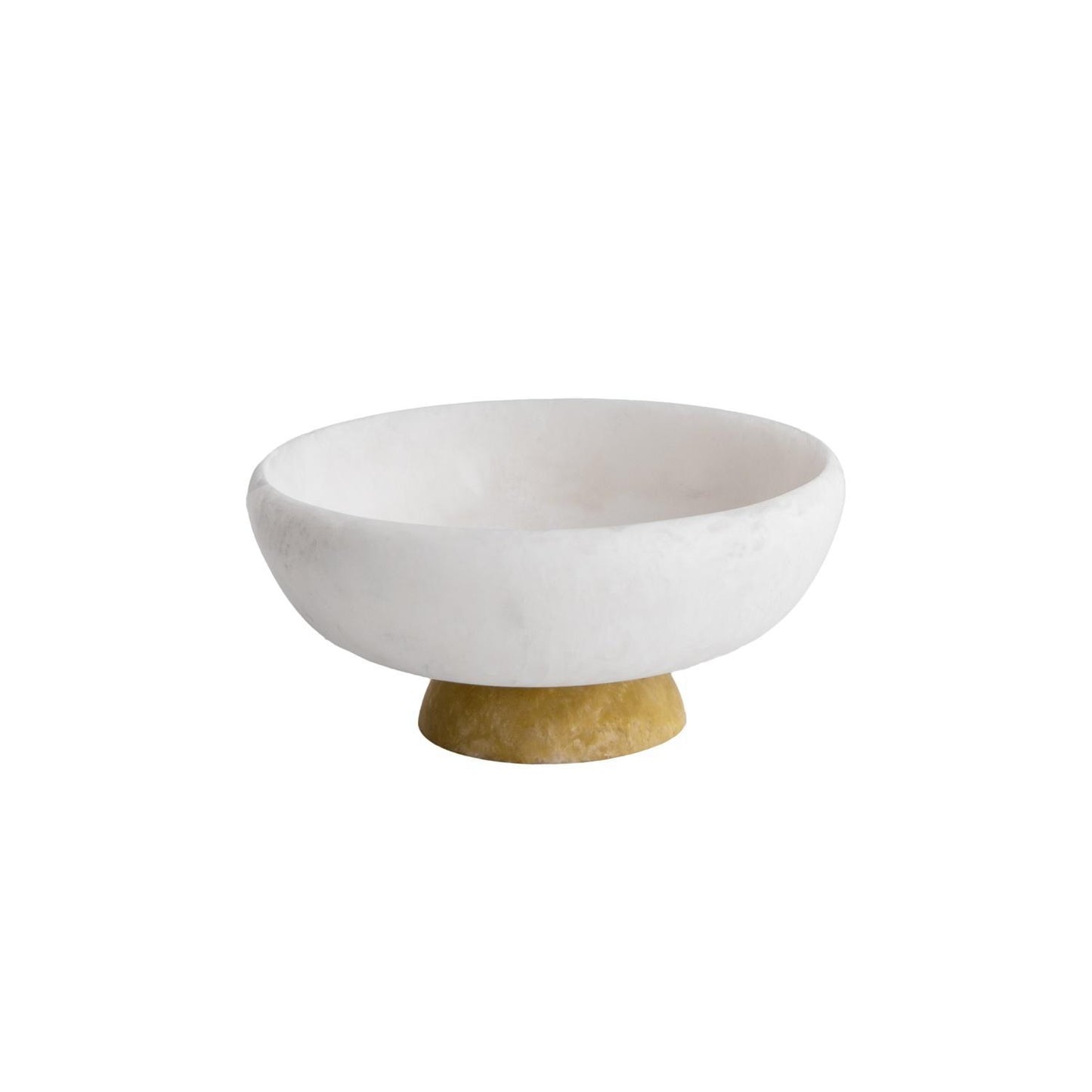 Sorbet Medium Round Bowl with Base (Coconut and Matcha)