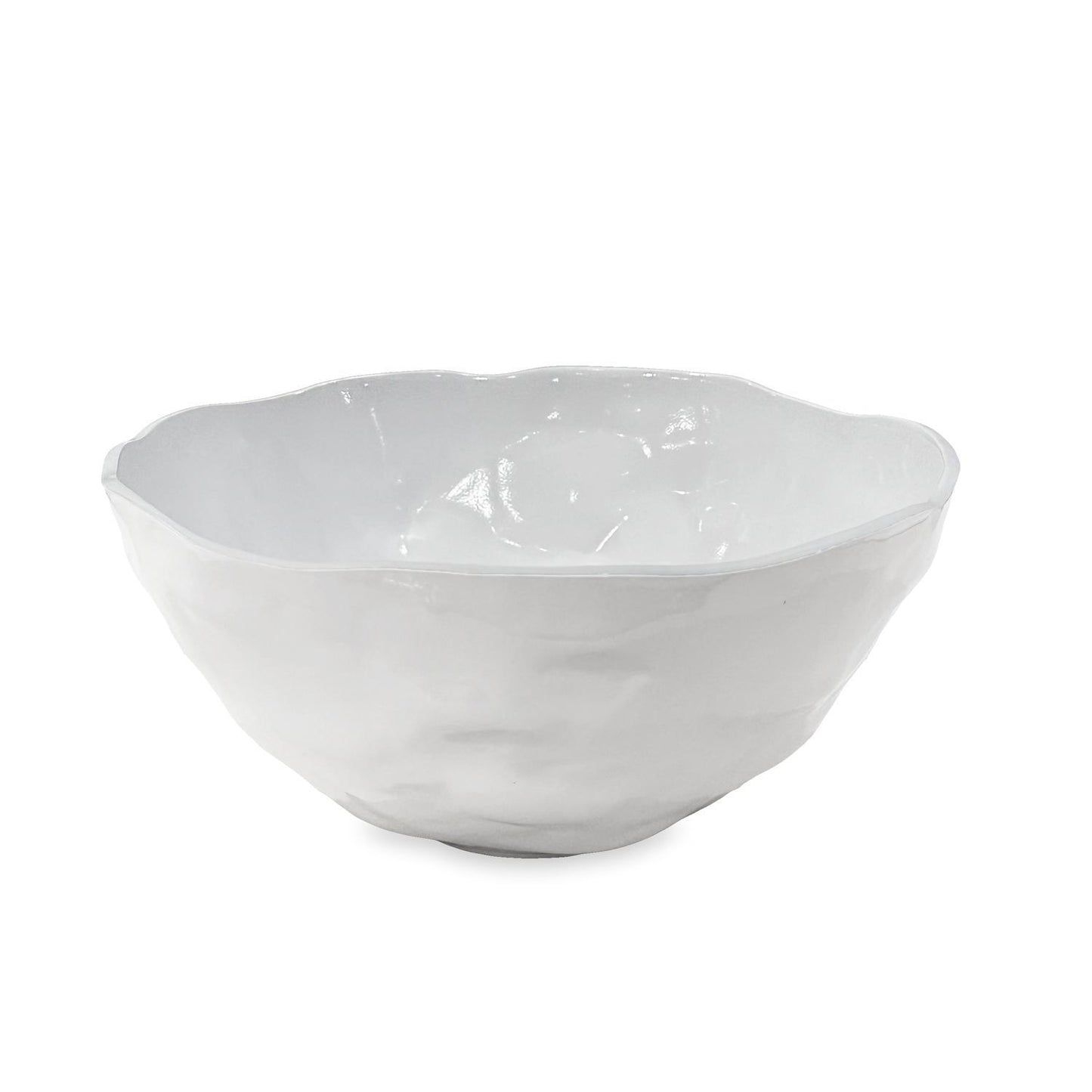 Nube Large Deep Round Bowl White