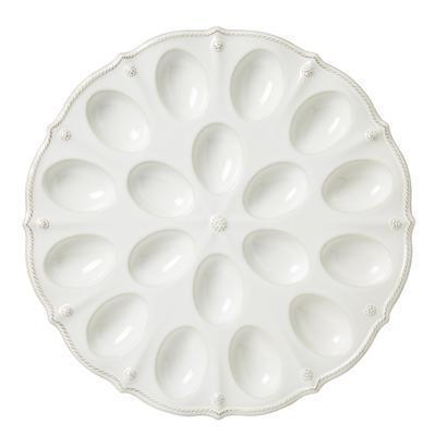 13" Deviled Egg Platter - Whitewash