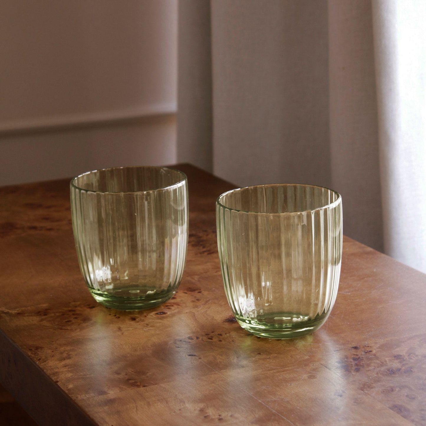Acrylic Double Old Fashioned Set of 4 (Green)
