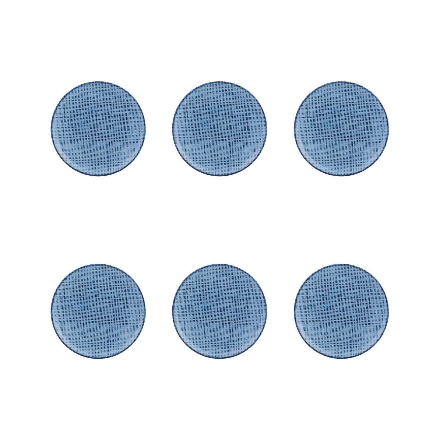 Dessert Plate Blue, set of 6