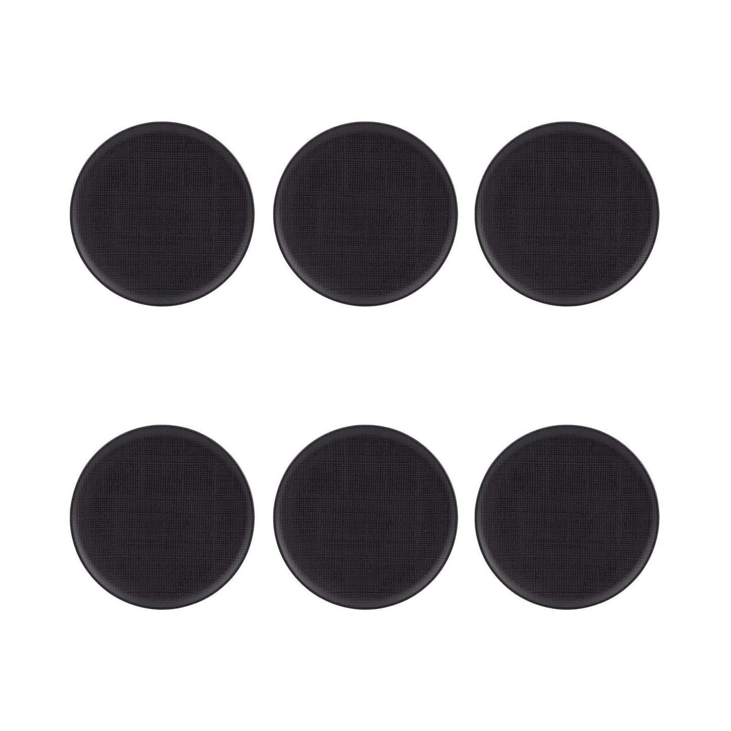 Dinner Plate Black, set of 6