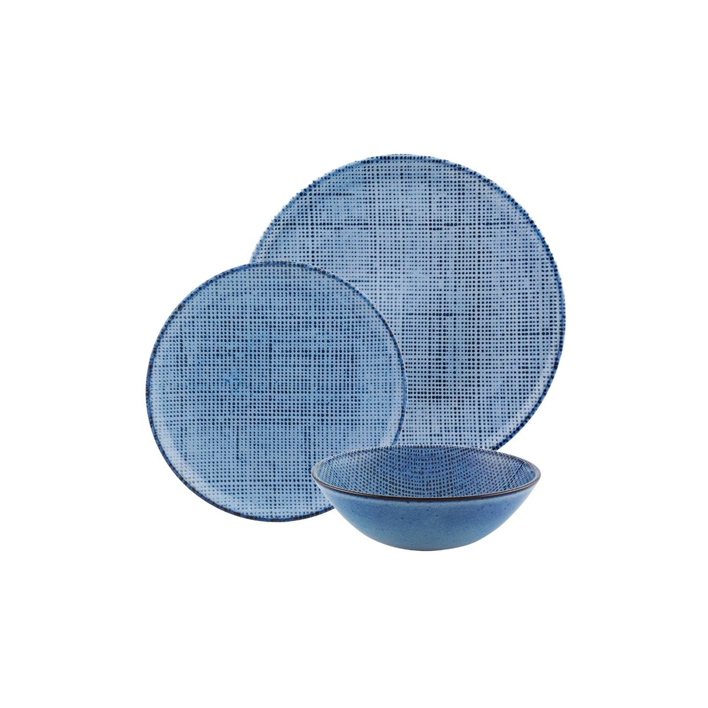 3 Pc Placesetting Blue