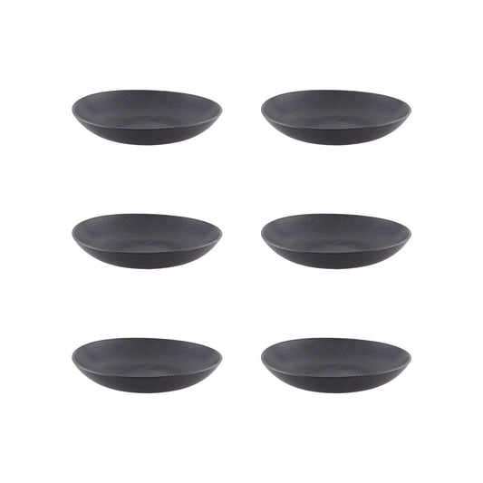 Deep Plate Black, set of 6