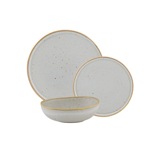 3 Pc Placesetting - Beige/White