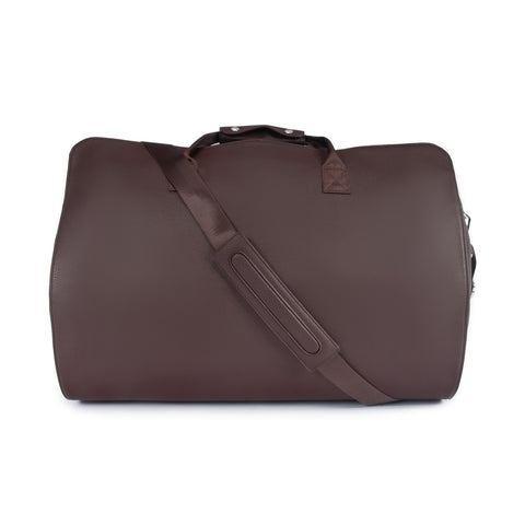 Brett 2 Piece Duffle & Garment Set Brown