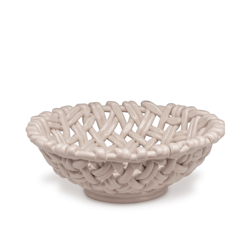 Round Basket Ivory