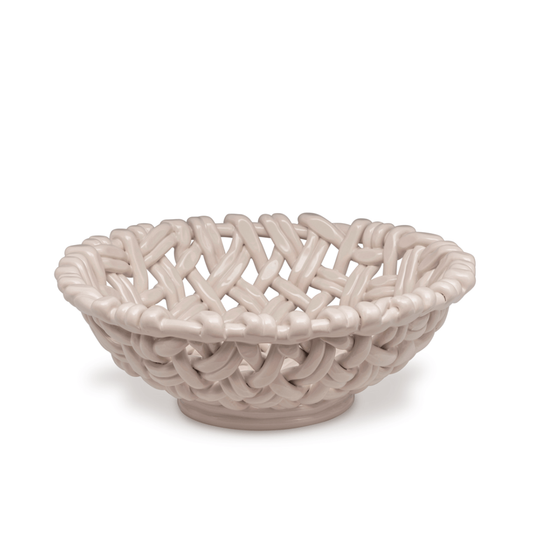 Round Basket Ivory