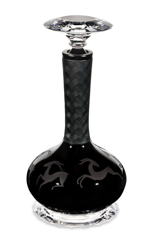 Gazelle Case with Engraved Decanter