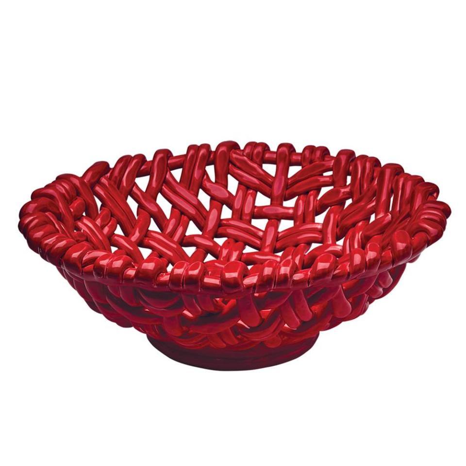 Round Basket Red