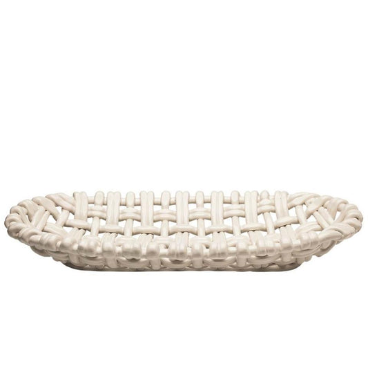 Oval Basket Ivory