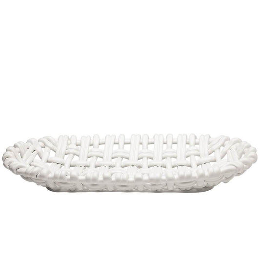 Oval Basket White