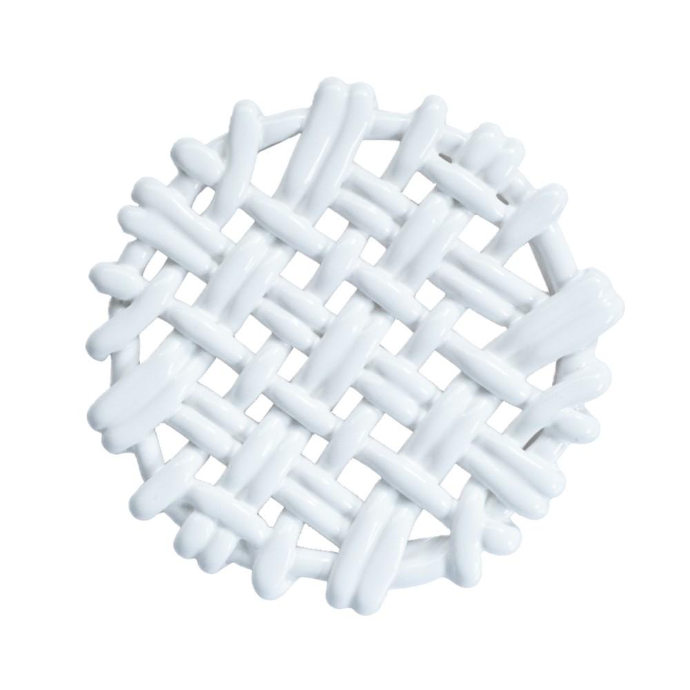 8" Round Trivet White