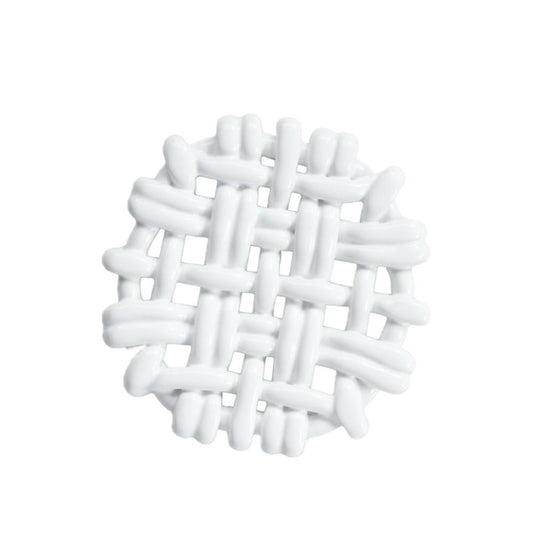 6" Round Trivet White