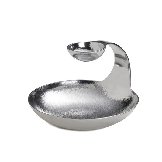 Gooseneck Chip & Dip Tiered Server, 11" Dx8.6" H