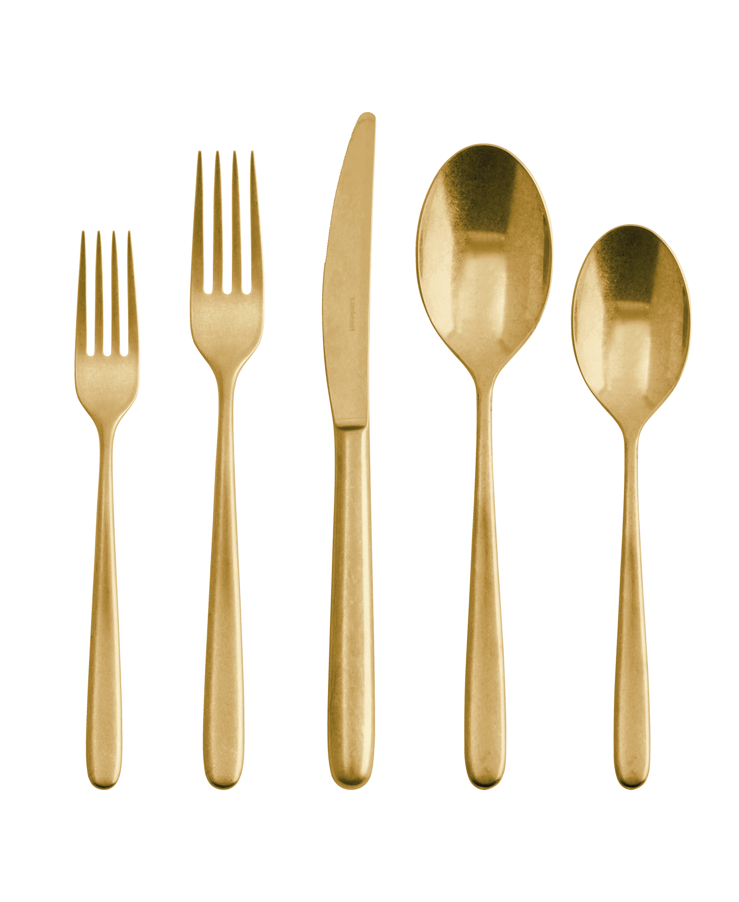 DISCONTINUED-Gold Vintage - 5 pc Placesetting SH 18/10 s/s - PVD Gold