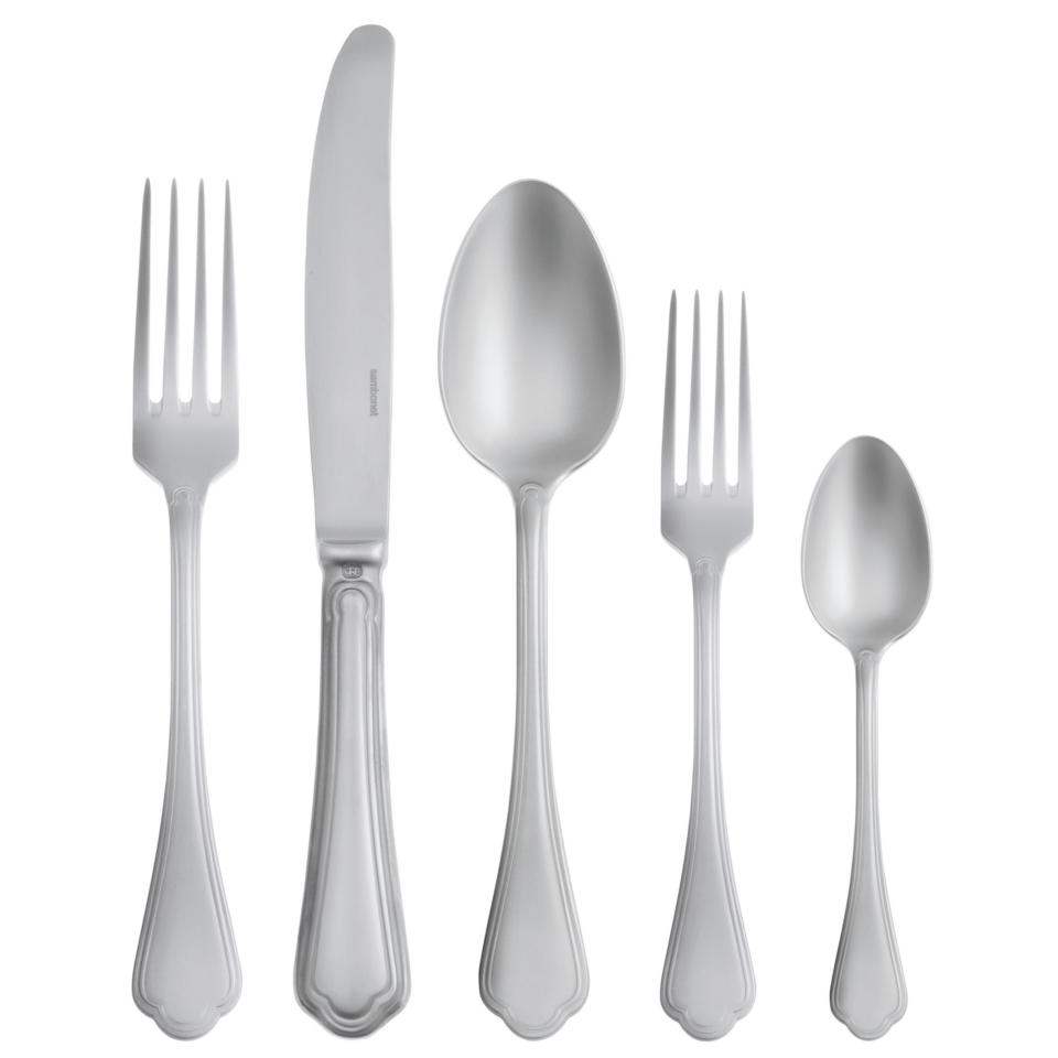 5 PC. Place Setting SH 18/10 s/s Sand Blasted Finish