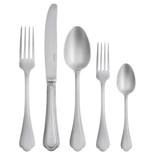 5 PC. Place Setting SH 18/10 s/s Sand Blasted Finish