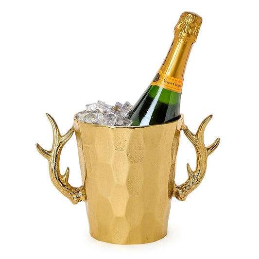 Gold Stag Antler Ice Bucket
