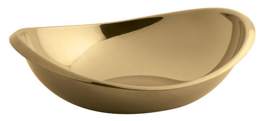 DISCONTINUED-Oval Bowl 10 1/4 x 8 3/4 in PVD Cognac