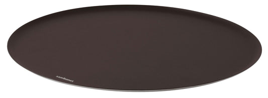Tray Round 17 3/4 " -D S/Steel Black Painted