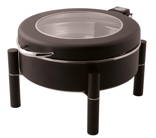 Chafing Dish Base Only 15 3/4" D S/Steel Black Painted