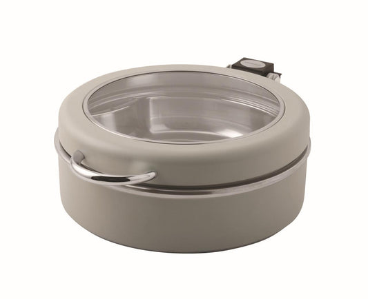 Chafing Dish Base Only 11 3/4" D S/Steel Grey Painted