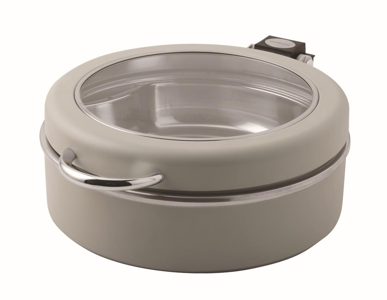 Chafing Dish Base Only 14 1/8" D S/Steel Grey Painted