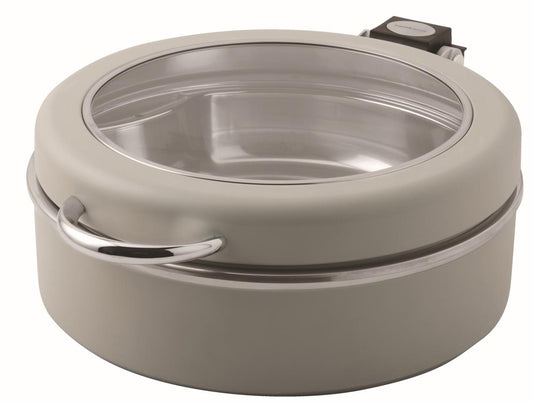 Chafing Dish Base Only 15 3/4" D S/Steel Grey Painted