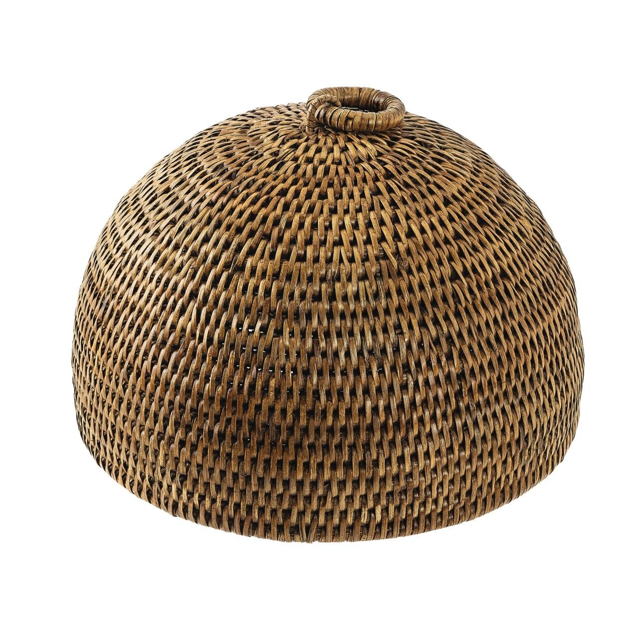 Radici - Cloche 8 1/2 in 5 1/2 in-H Rattan Honey Brown